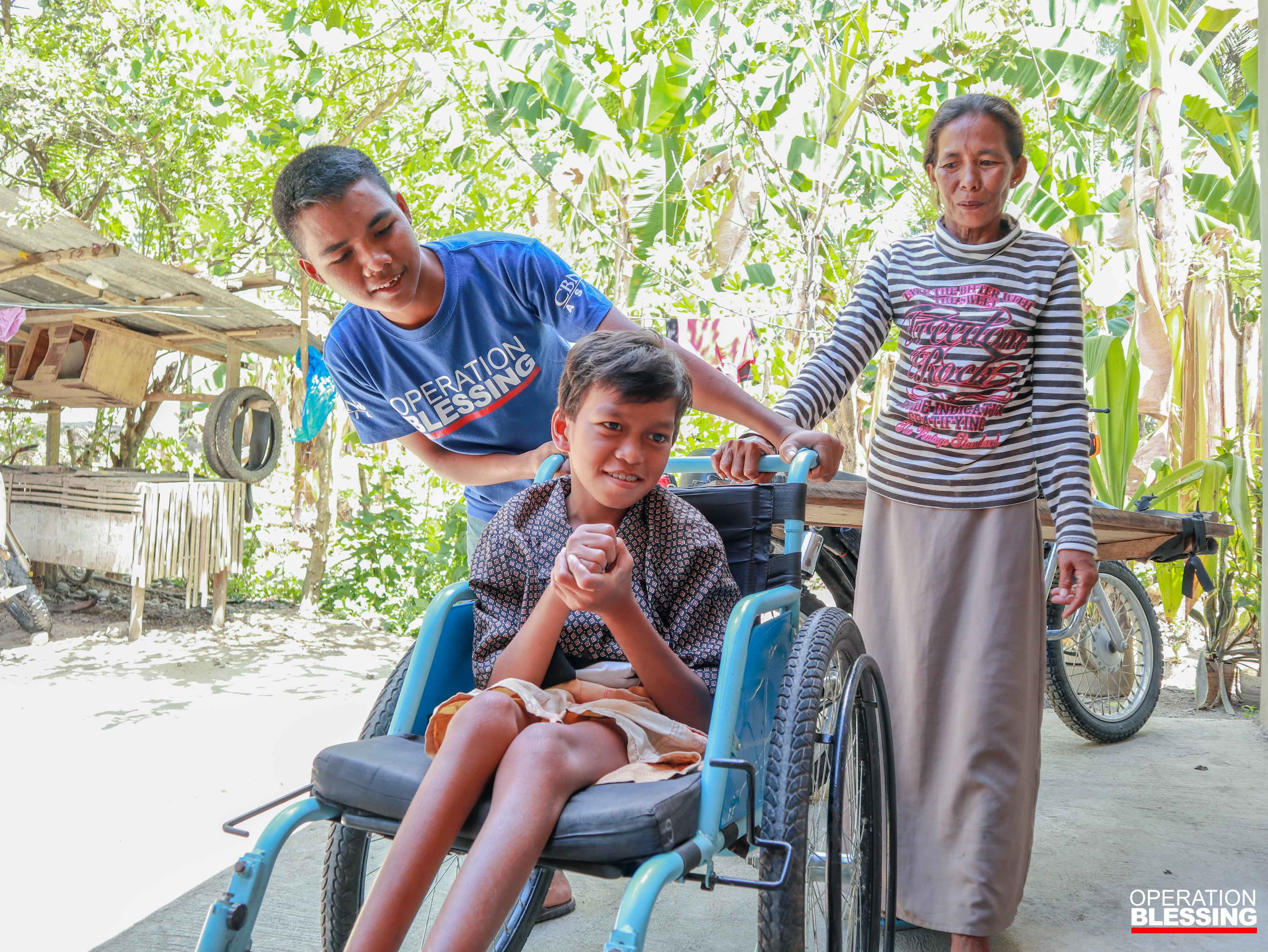 Angelo Receives Operation Blessings Free Wheelchair In Talaingod