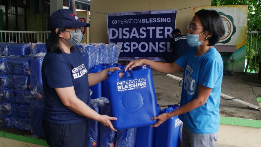 Limited access to water now solved for Taal evacuees in Laurel!