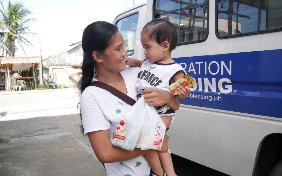 Infant’s wound treated in Mobile Clinic