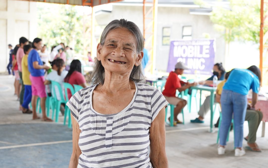 80-year-old grandma happy to get dental extraction at OB Mobile Clinic